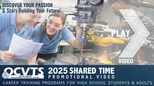 WATCH THE 🎥 2025 OCVTS Promotional Video that displays a large array of the programs and courses that OCVTS offers to both high school students and after high school students. Service Occupations: -Human Development and Child Care -Cosmetology -Culinary Arts -Legal Studies & Paralegal Practice Construction Trades: -Building Construction Technology -Bricklayer, Allied Craftworker, Mason -Civil Engineering CADD & Surveying -Custom Woodworking & Design -Electrical Trades/Integrated Cabling Technol