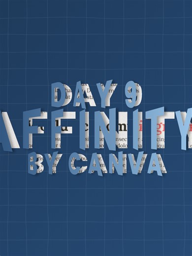 Desain Teks Overlay Klasik dengan Affinity