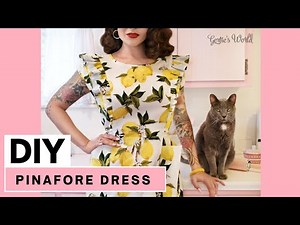 DIY Vintage Inspired Pinafore Dress: Quick Introduction to Charm Patterns Cobbler Dress with Gertie