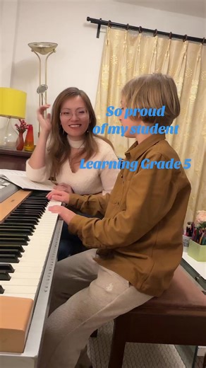 So proud of my student! Learning Grade 5 for a Music Scholarship Audition