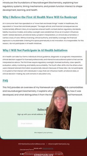 5K views · 27 reactions | Al tech is “move fast break things” Al Health is “move fast break people” The laws and liabilities are different when you’re breaking people Rushing in prior to laws, regulations, and liability insurance is irresponsible In written form for those who want to read about it instead of watch videos. I feel very strongly about this. #ai #health | Kimberly’s Educational Resources | Facebook