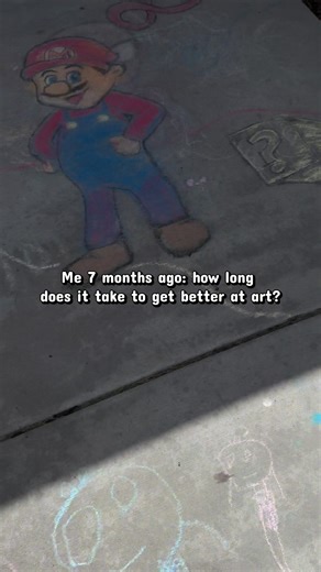 Can you believe we’ve been on this journey for 7 months? Meant to do this at the 6 month mark but hey, I’m a busy person. 😂 There has been a learning curve but I learn a little more every time we go out. If you’re waiting to develop a super power, this is your sign to DO IT. My first TikTok ever was Mario and there has been a noticeable improvement. I have plans but I’ll let you know as they come to fruition. Thanks so much for being on this chalk journey with me, through the highs and the lows