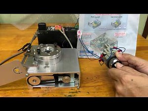 IAI Rotary table actuator with stepping motor, testing.