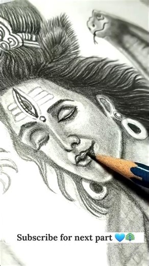 Drawing Lord Vishnu 💙🙏🏻 part -2|| Shri Krishna drawing #drawing #lordvishnu #art#krishna #mahabharat