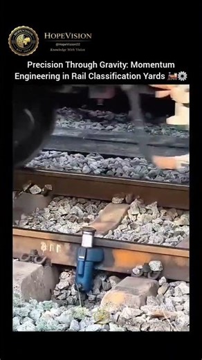 Gravity Does the Work! 🚂 The Genius Behind Rail Classification Yards. #shorts