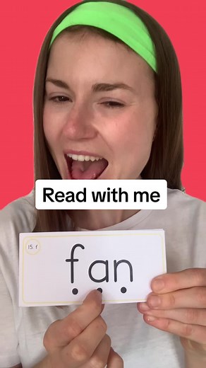 Reading practice- follow along! These cards can be downloaded for free when you join my reading academy- 1 month free trial- www.learntoreadacademy.com #phonics #reading