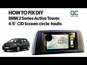 How to fix BMW 2 Series LCD screen Black Circle Fault