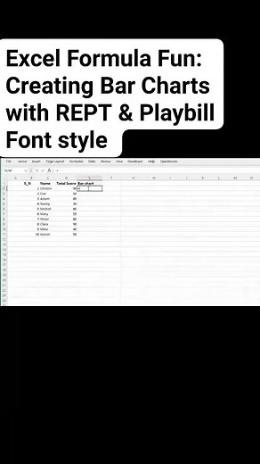 Creating a simple bar charts in Excel | Joseph Joe