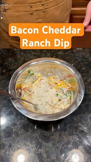 Bacon Cheddar Ranch Dip | Easy 5-Minute Party Recipe 🥓🧀🔥