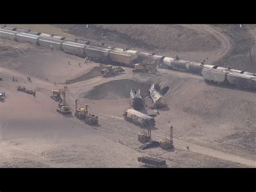 WY Natural Gas Pipeline Ruptures, Sends Up Flame That Chars Freight Train