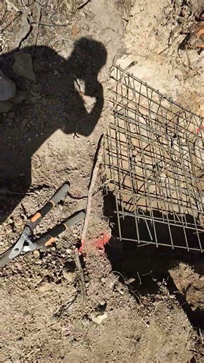 cleaning out and setting up mat's for ground mount