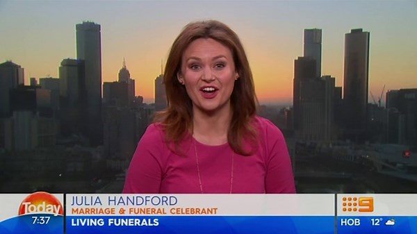 Celebrant is offering the chance for people to go to own funeral