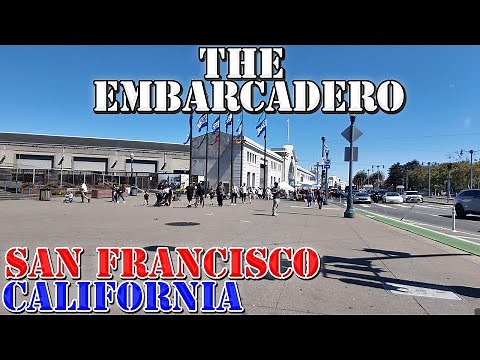 The Embarcadero - San Francisco - California - 4K Walking Tour