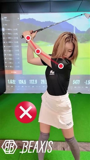 『バックスイング 正しい左腕の形』⛳️