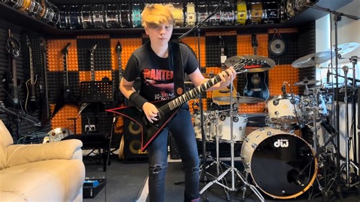 Pantera - Cowboys From Hell (Guitar cover by Marcel Maminski age 13) | Metal Covers Promotion