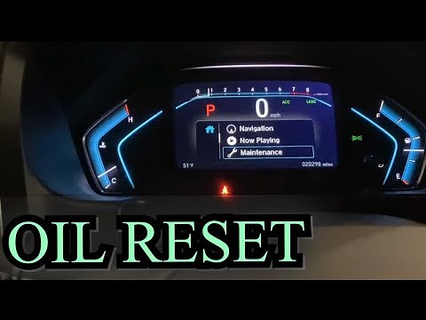 Honda Odyssey Oil Life Reset A1