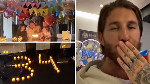 How Sergio Ramos spent his 34th birthday at home