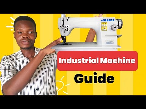 How to setup and use an industrial sewing machine