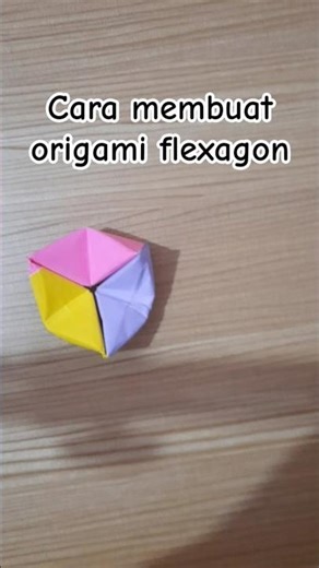 Cara membuat origami flexagon #origami #origamitutorial
