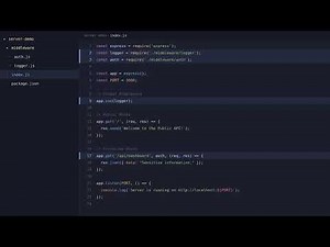 Modular Express Middleware Tutorial – Logger & Auth from Scratch