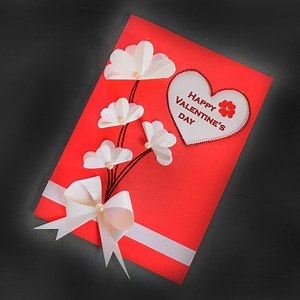 37K views · 1.3K reactions | How to Make Valentine Cards _ Valentine Cards Handmade Easy _ Valentine Day Card | Arts&Crafts | Facebook