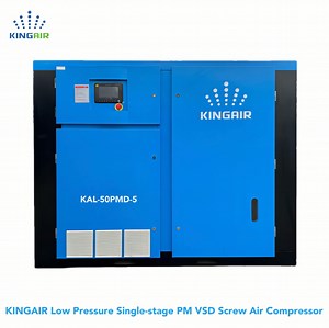[Hot Item] Kingair Screw Type 37kw 5bar Air Compressor Pm VFD Extraordinary Performance Low Pressure