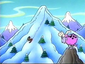 Snowboard Flintstones Fruity Pebbles Commercial