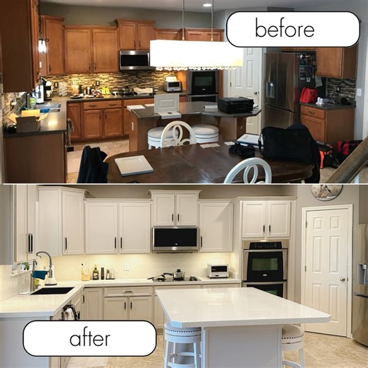 Before & Afters You Have to See! Check out these transformations — from tired and outdated to sleek and modern. It’s amazing what we can do in just a day or two. | Granite Transformations