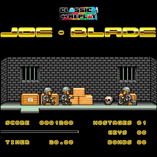 Joe Blade on the Amstrad CPC - I was obsessed with this one. And that soundtrack? Stuck in my head for life. This is the Amiga 500 version and I really like it. #joeblade #amiga500 #retrogaming #nostalgia #commodore | Classic Replay