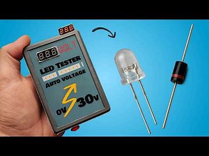 ⚡ How to Make a Portable LED Tester — Test Any LED + Accurate Voltage Measurement!