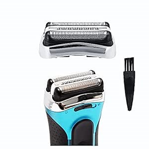 32S Replacement Head Compatible with Braun Series 3, 21S Shaver Foil & Cutter Replacement Part for Braun S3: 300S, 301S,310S,320S,330S,340S,360S, 380S,3000S,3010S,3020S.(1-Silver)