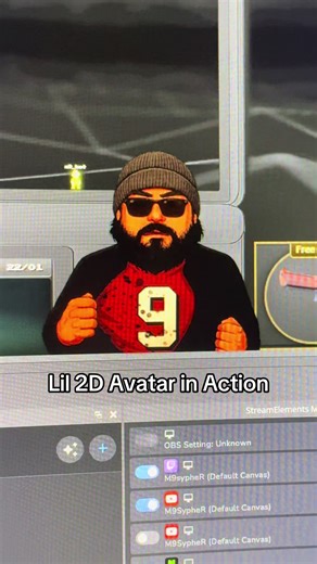 Lil 2D Avatar animation simplified via Animaze! #animation #vtuber #live2d #fyp #supportme