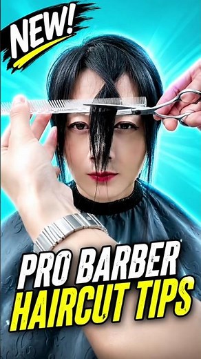 Tips for beginners on how to cut trendy bangs #beautiful #bangstyle