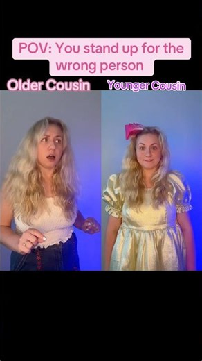 You stand up for the wrong person (what did you say about my cousin) #skit #comedy #shorts