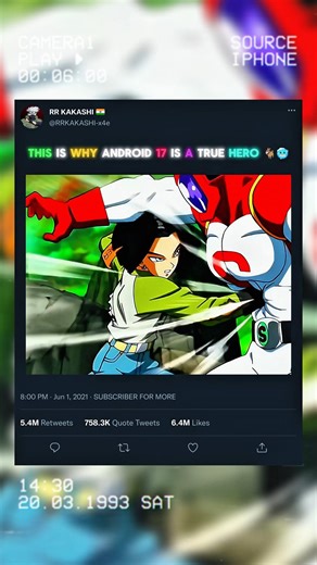 ANDROID 18 WAS ABOUT TO LOSE… THEN ANDROID 17 APPEARED 😱 🔥 #dragonball #goku #dbs #shorts #amv