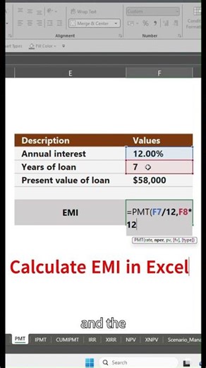 How to Calculate EMI in Excel (Loan EMI Formula Explained)