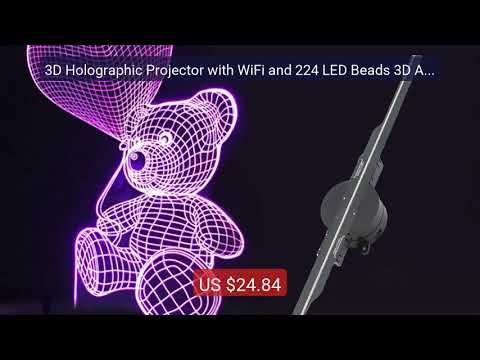 3D Holographic Projector with WiFi and 224 LED Beads 3D Adv... — Top Pick 2026 | Unbeatable Price!