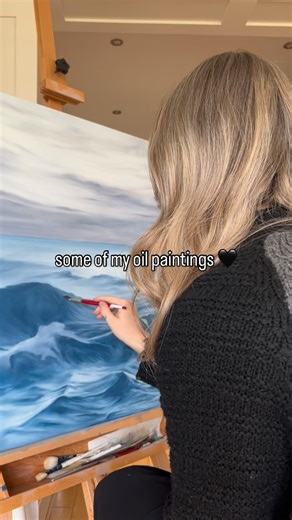 1.5K views · 473 reactions | I really hope this lil video reaches people who love paintings of the ocean in all its beauty as much as I do 懶 (ig is rough these days) Ps I don’t mean to appear a lil scary at the end there  *A few faves from over the years!* #oilpainting #oceanpainting #oceanart #paintingcompilation #seascapepainting #oilpaintingoncanvas #paintingreveal #sunsetpainting #beachpainting #oceandecor #artforsale #smallbusiness | Rosie Rowell | Facebook