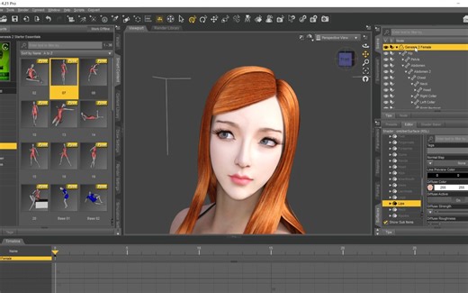 Vam To Daz人物角色变形转换提取插件使用演示