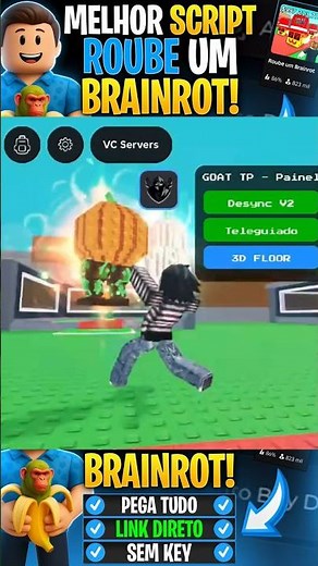 💰O Melhor script Roube um Brainrot | Sem Key + Download Direto #roubeumbrainrot #stealabrainrot