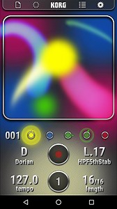 Korg Kaossilator sur Android, appli de synthé virtuel, instrument logiciel