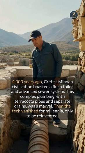 Ancient Minoans developed advanced plumbing systems including flush toilets thousands of years ago. #history #ancient #archaeology #didyouknow | Life Unfolded
