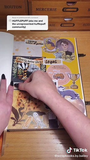 Creating a Hufflepuff Scrapbook | Reply to @justahousecat