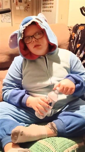 Good morning! Gotham has to dress up as a favorite story book character for red ribbon week. Have a great day everyone! 🙏 | Rebecca Moradel