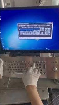 Vandal-proof Metal Keyboard Integrated with Trackball