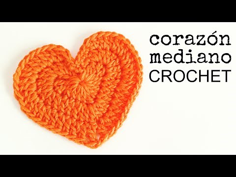 Cómo hacer un CORAZÓN Mediano a Crochet - Paso a Paso