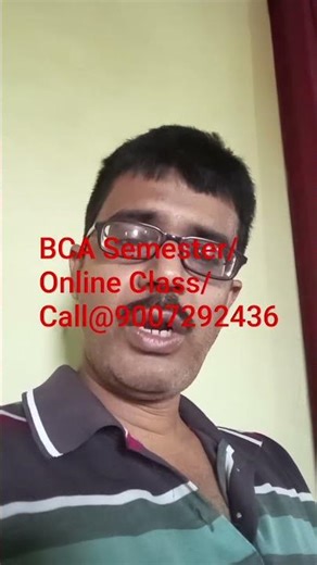 BCA Semester Class/ Call@9007292436