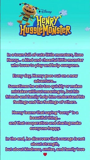 Henry Hugglemonster Story | A Tale of Kindness and Family — Bedtime Story for Kids