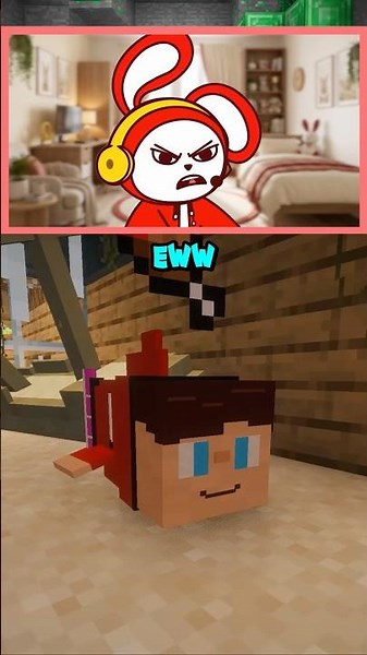 JJ the FISH Lives in Mikey’s AQUARIUM! 😢🐟 #minecraft