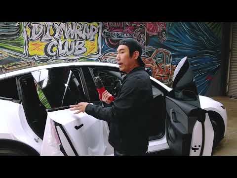 DIY Precut Ceramic Window Tint for Model 3 & Model Y Rear Windows